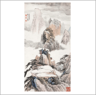黄地素三彩双龙戏珠纹折沿盘